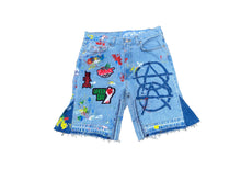 Load image into Gallery viewer, Signature patch flare Jorts