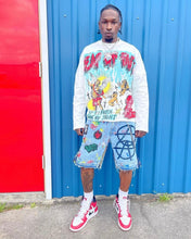 Load image into Gallery viewer, Signature patch flare Jorts