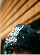 Load image into Gallery viewer, BLACK RHINESTONE BEANIE
