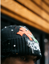 Load image into Gallery viewer, BLACK RHINESTONE BEANIE

