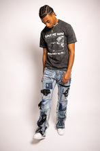 Load image into Gallery viewer, Double Denim Flares
